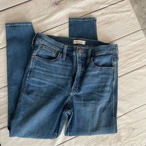 Madewell Blue Skinny Jeans with Stretch